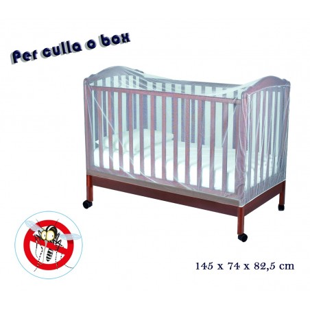 Zanzariera universale per culle lettini e box 145 x 74 x 82,5 cm Mosquito Net Zanzariera universale per culle lettini e box 145 x 74 x 82,5 cm Mosquito Net