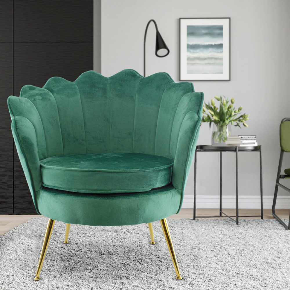 Poltrona Schienale a Conchiglia VENERE in...