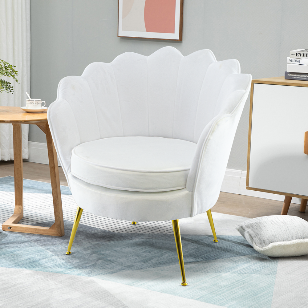 Poltrona Schienale a Conchiglia VENERE in...