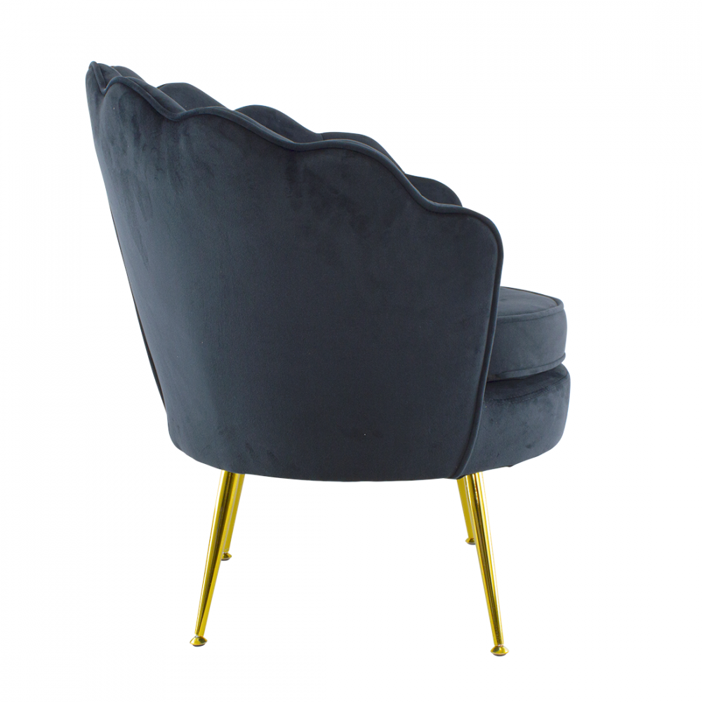 Poltrona Schienale a Conchiglia VENERE in...