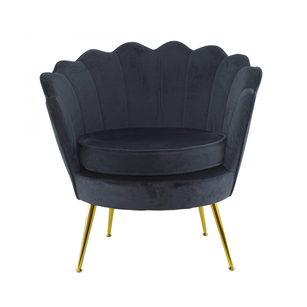 Poltrona Schienale a Conchiglia VENERE in...