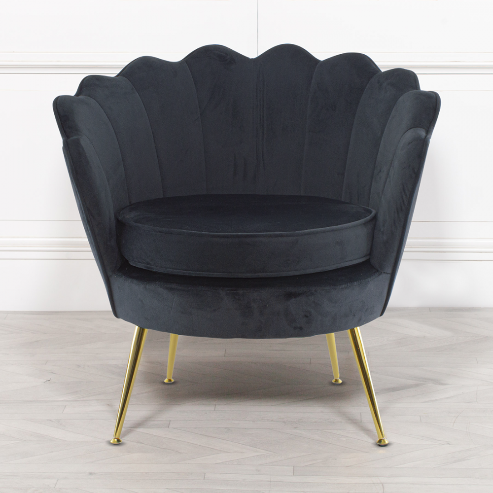 Poltrona Schienale a Conchiglia VENERE in...