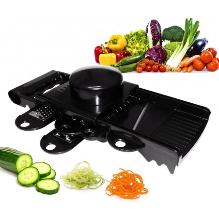 Grattugia multifunzione con 5 lame intercambiabili in acciaio inox multi grater da cucina affetta taglia e sminuzza