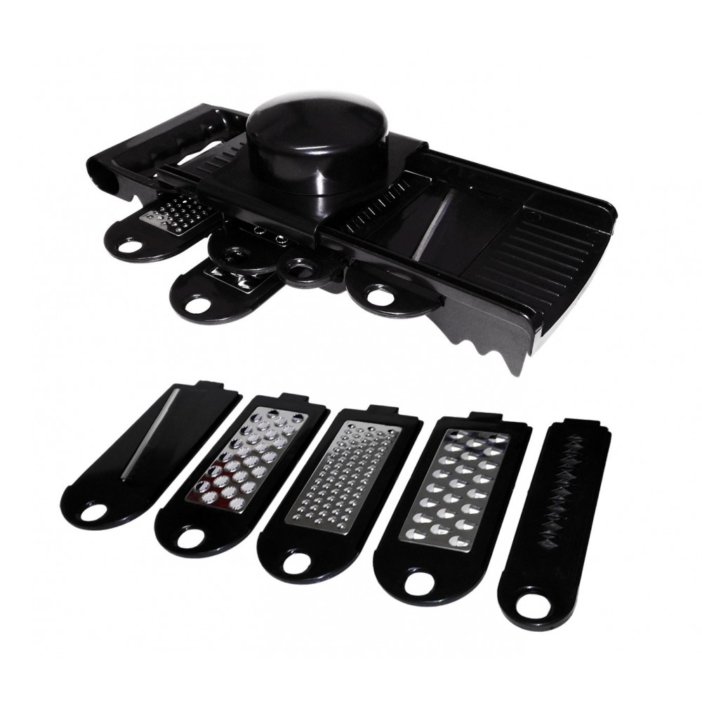 Grattugia multifunzione con 5 lame intercambiabili in acciaio inox multi grater da cucina affetta taglia e sminuzza