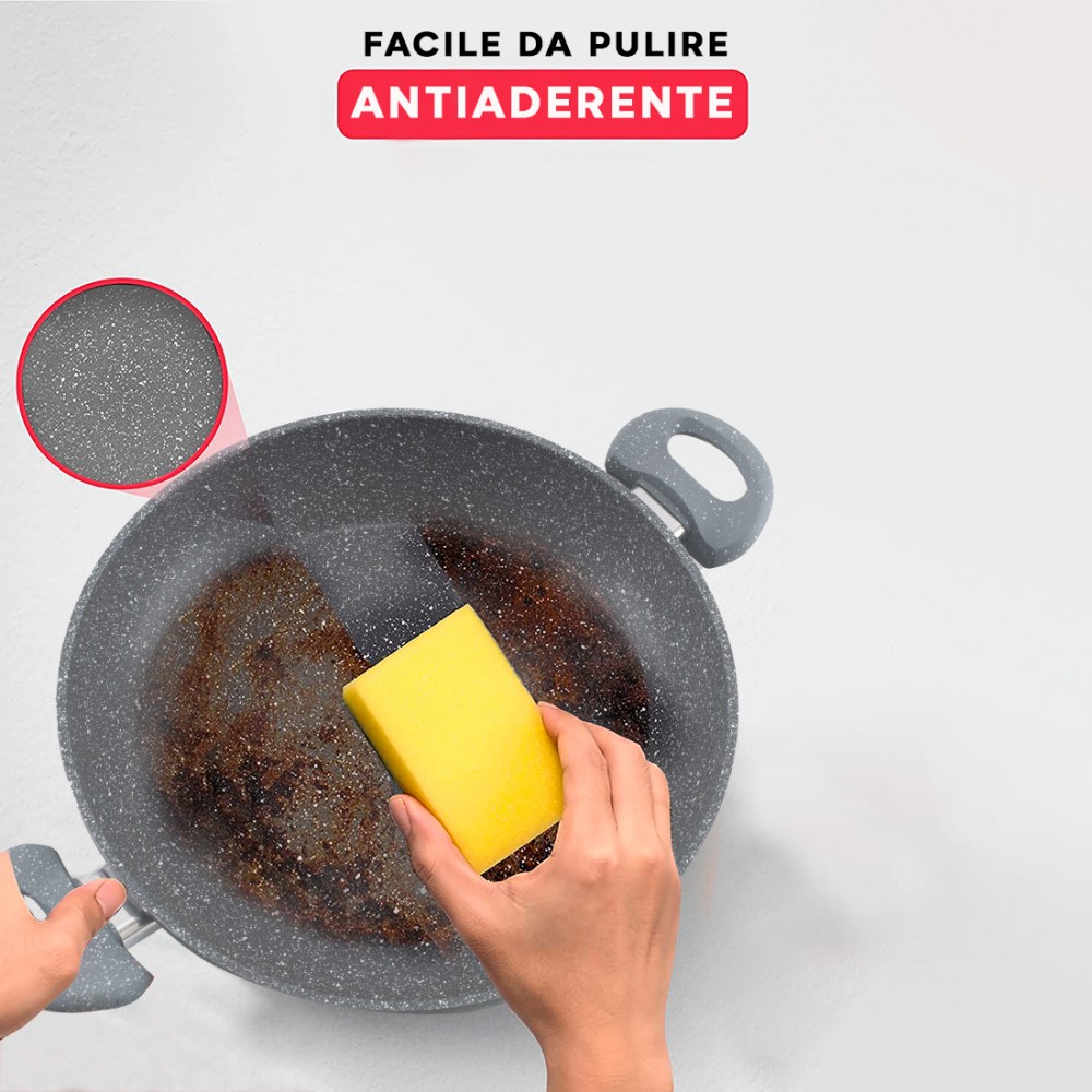 Set Tegami 7pz GRIGIO in pietra vulcanica...