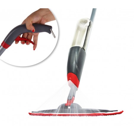 Scopa spray lavapavimenti 2 in 1 igienizzante manuale con panno lavabile in microfibra serbatoio per acqua e detersivo  Scopa spray lavapavimenti 2 in 1 igienizzante manuale con panno lavabile in microfibra serbatoio per acqua e detersivo