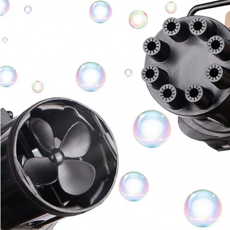 Pistola Bolle di Sapone Automatica Bubble Gun Macchina Sparabolle a Batterie