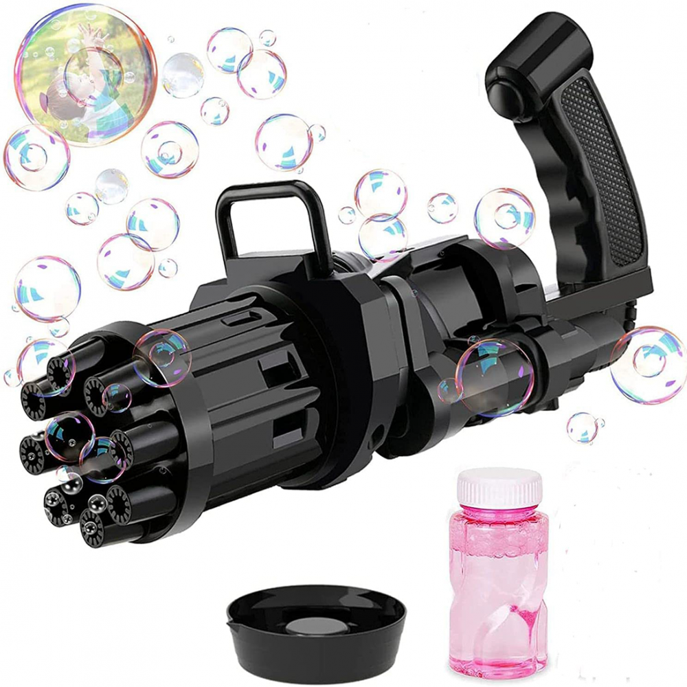 Pistola Bolle di Sapone Automatica Bubble Gun Macchina Sparabolle a Batterie