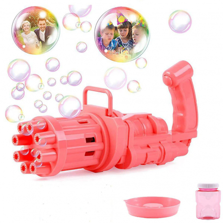 Pistola Bolle di Sapone Automatica Bubble Gun Macchina Sparabolle a Batterie