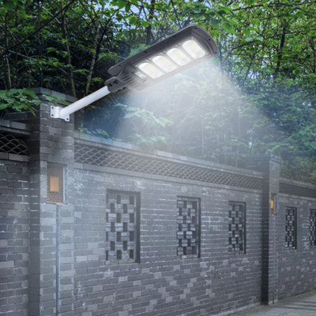 Lampione Stradale 095002 Ricarica Solare 200W Sensore di Movimento e Telecomando