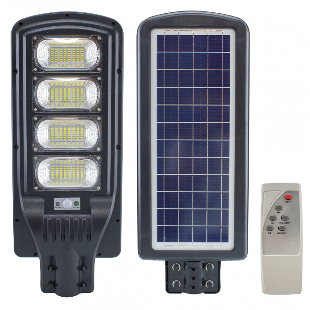 Lampione Stradale 095002 Ricarica Solare 200W Sensore di Movimento e Telecomando
