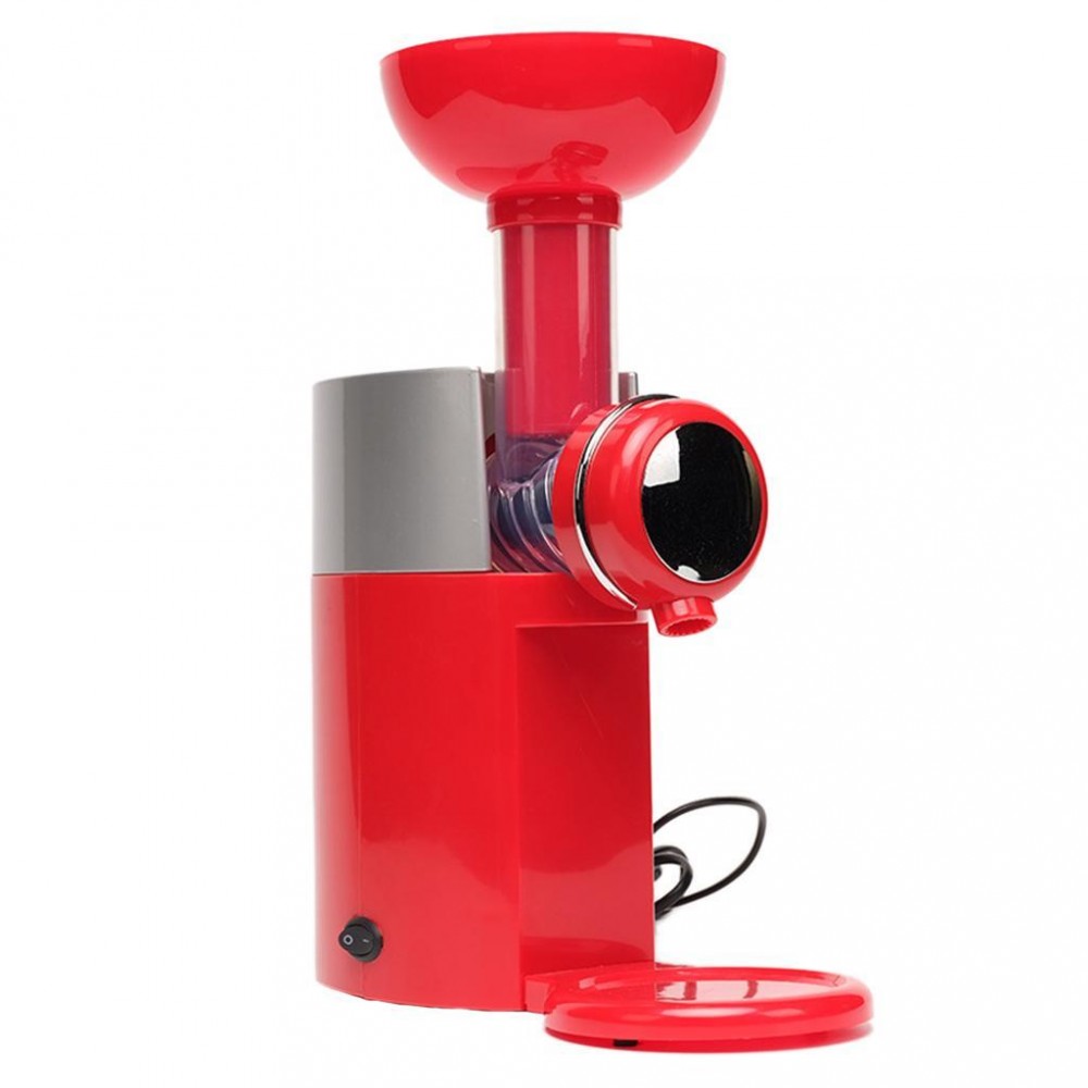 Macchina per Frullati 573737 Gelatiera Elettrica per Dessert Gelati Yogurt Creme Rosso