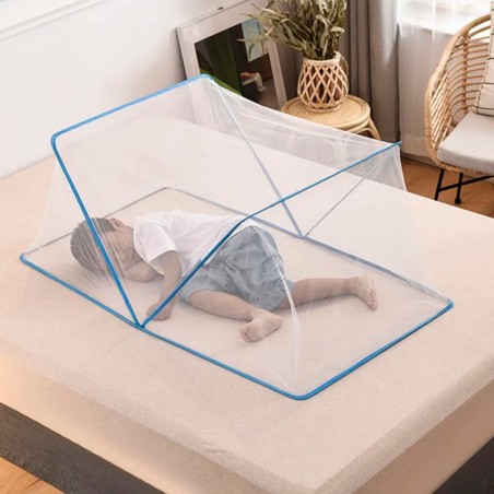 Zanzariera per Letto 103363 Pieghevole Esagonale Rete Nylon Taglia S 190x100cm