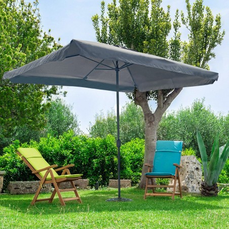 Ombrellone Tondo SOLARA Palo Centrale 6 Stecche 2,7 mt Arredo Giardino Piscina