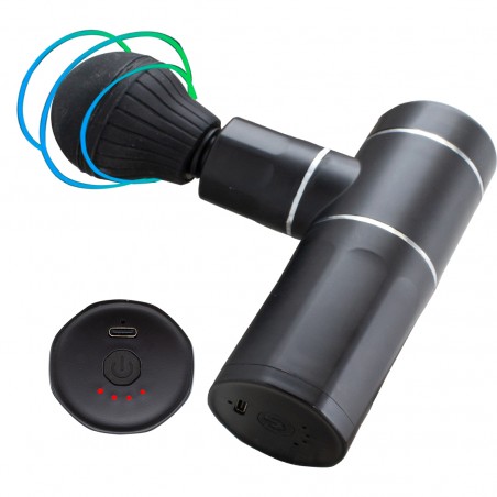 Pistola Massaggiante 63009 a Percussioni Ricaricabile Portatile con 4 Velocità