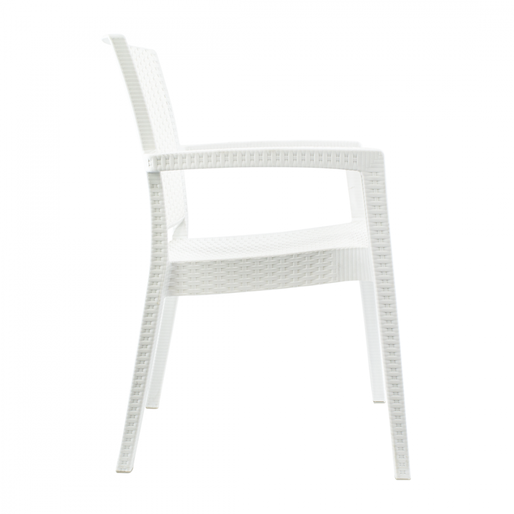 Set 6 Sedie NARCISO in Resina Effetto Rattan da...