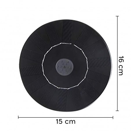 Fontana Ricarica Solare 292586 Pompa con Ugelli Galleggiante Decorativa Laghetto