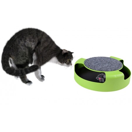 Gioco per gatti Acchiappa il topo duplice funzione con tiragraffi Gioco per gatti Acchiappa il topo duplice funzione con tiragraffi