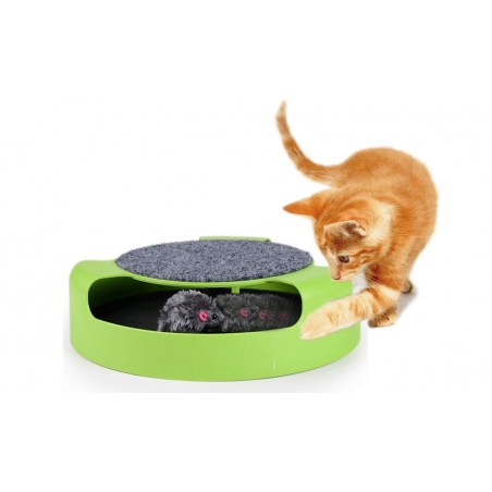 Gioco per gatti Acchiappa il topo duplice funzione con tiragraffi Gioco per gatti Acchiappa il topo duplice funzione con tiragraffi