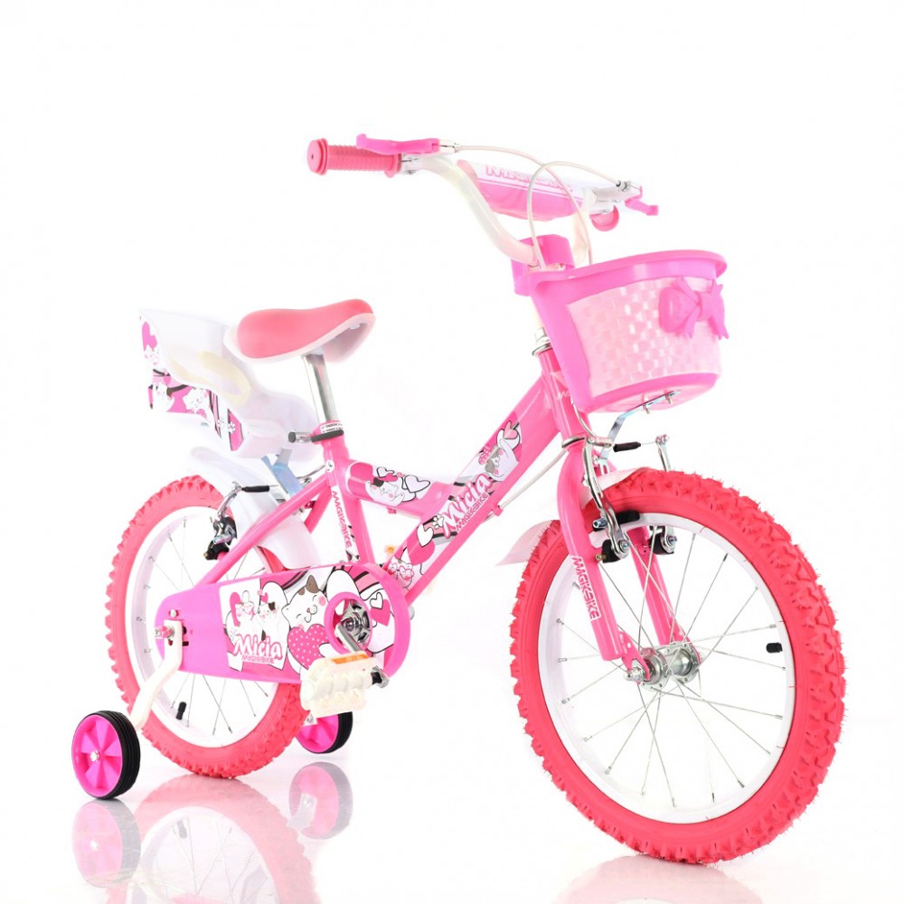 Bicicletta Magic Bambini Taglia 12" Linea MICIA Età 3-5 anni Rotelle di Supporto