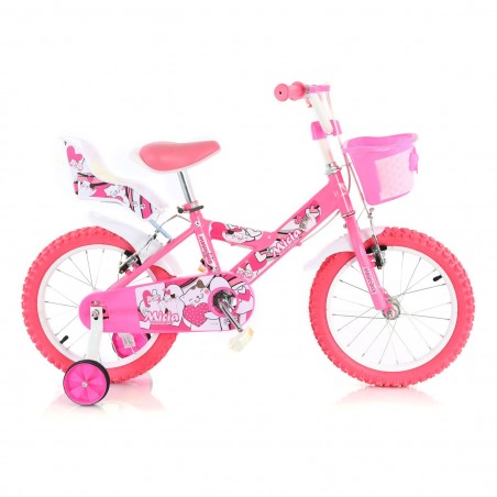 Bicicletta Magic Bambini Taglia 12" Linea MICIA Età 3-5 anni Rotelle di Supporto