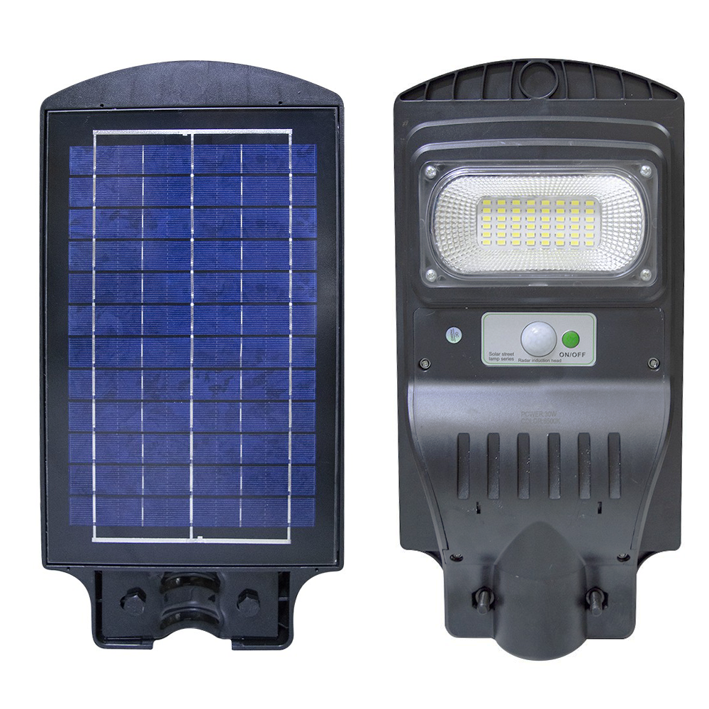 Lampione a ricarica solare 803000 con sensore di movimento 48 Led 30W