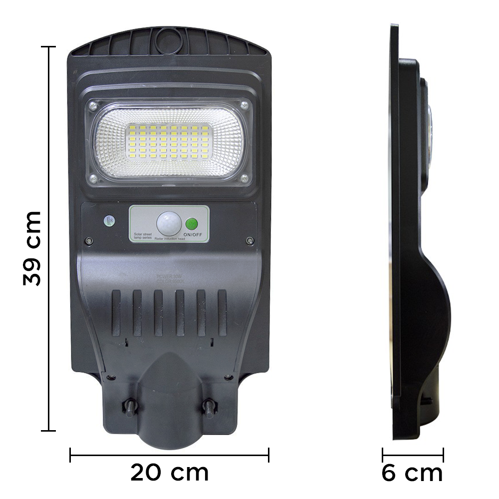 Lampione a ricarica solare 803000 con sensore...