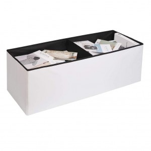 Pouf Contenitore Cassapanca Pieghevole Baule con... 2