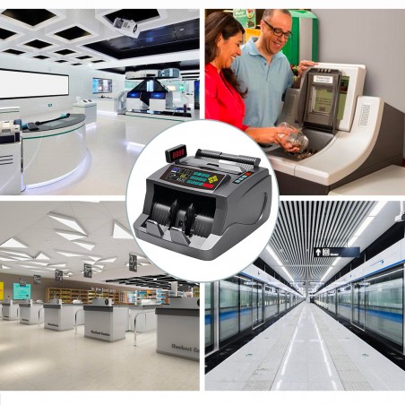 Macchina Conta Banconote Automatico Multi Valuta Rivelatore di Banconote False