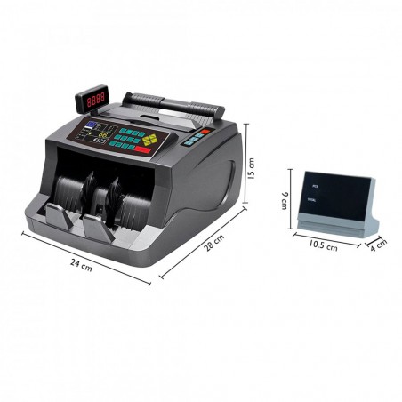 Macchina Conta Banconote Automatico Multi Valuta Rivelatore di Banconote False
