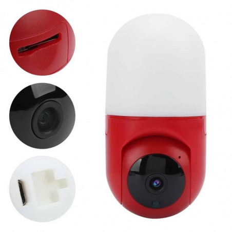Telecamera di Sicurezza Wireless Full HD Q-S036 Rotazione 360° Visione Notturna
