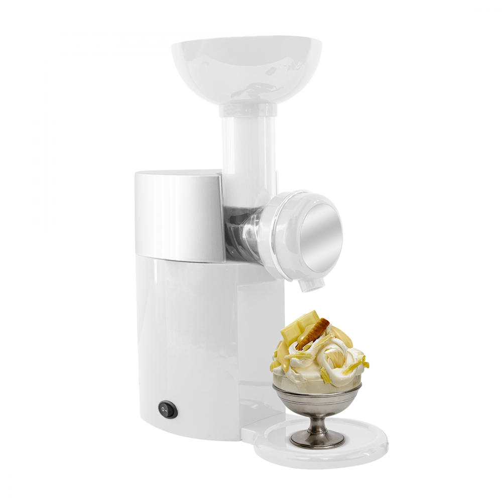 Macchina per Frullati 573737 Gelatiera Elettrica per Dessert Gelati Yogurt Creme Bianco