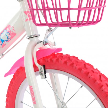 Bicicletta Magic Bambini Taglia 16" Linea LOVE Età 5-7 anni Rotelle e Cestino