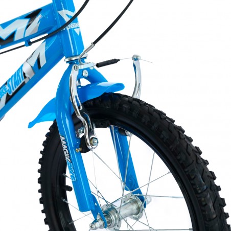 Bicicletta Magic Bambini Taglia 16" Linea TOP STAR Età 5-7 anni Rotelle Supporto