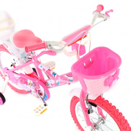 Bicicletta Magic Bambina Taglia 12" Linea UNICORN Età 3-5 anni Rotelle e Cestino