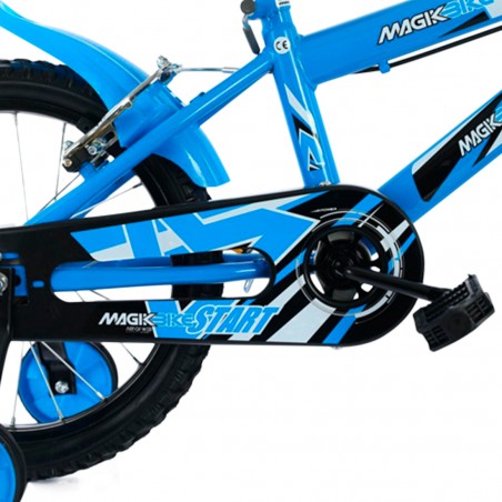 Bicicletta Magic Bambini Taglia 12" Linea TOP STAR Età 3-5 anni Rotelle Supporto