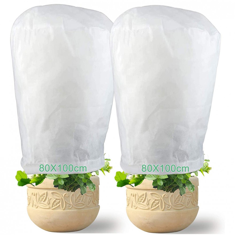 2pz Cappuccio di Protezione Pianta TNT 100X80...