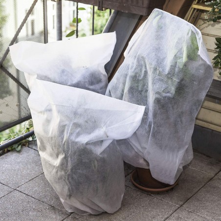 Cappuccio 4 pezzi Protezione Pianta TNT 100X80 Sacchi Antigelo Telo Copri Piante