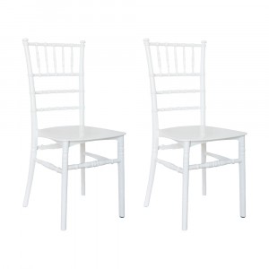 Set 2 Sedie di Chiavari Bianca Design Classico per...