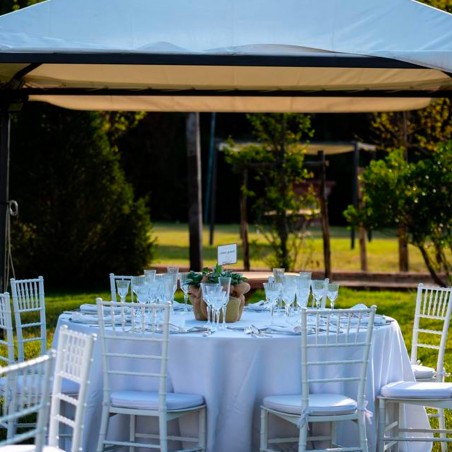 Set 4 Sedie di Chiavari Bianca Design Classico per Catering Chiavarina Vintage