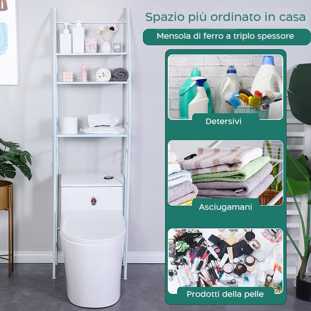 Scaffale Multifunzione Per Bagno 093230 Rack...