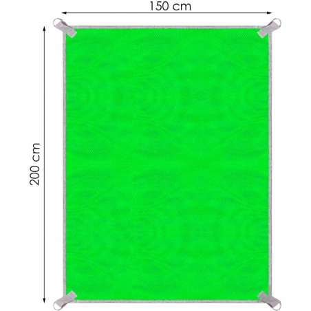 Telo Mare Antisabbia 589236 Coperta Spiaggia Antivento 150x200cm con Picchetti