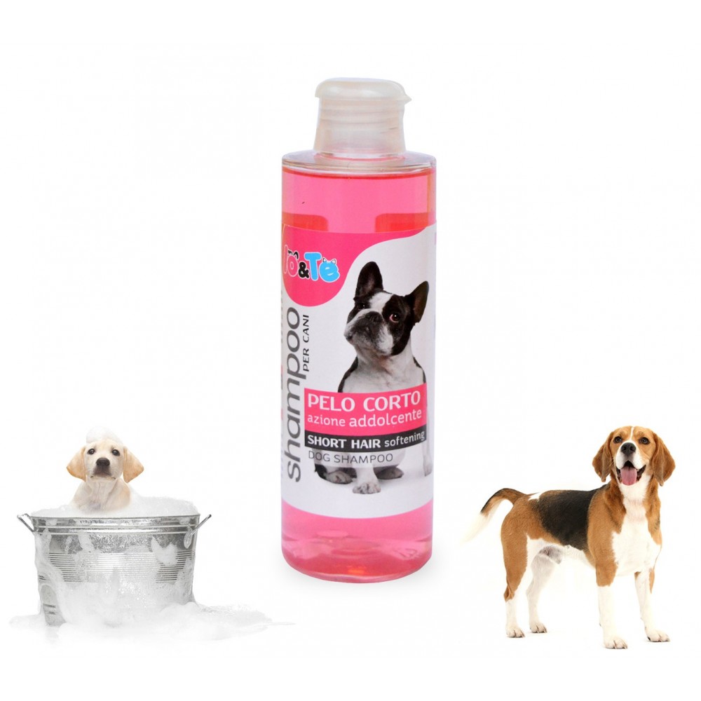 Shampoo per cani pelo corto olio d'argan e pantenolo 200 ml IO&TE azione addolcente