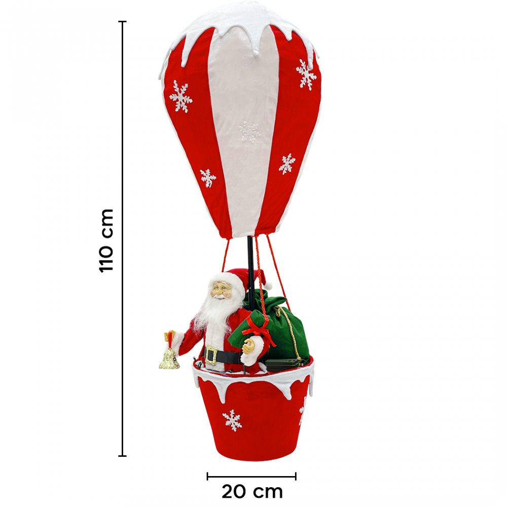 Mongolfiera Babbo Natale 392050 Decorazioni...