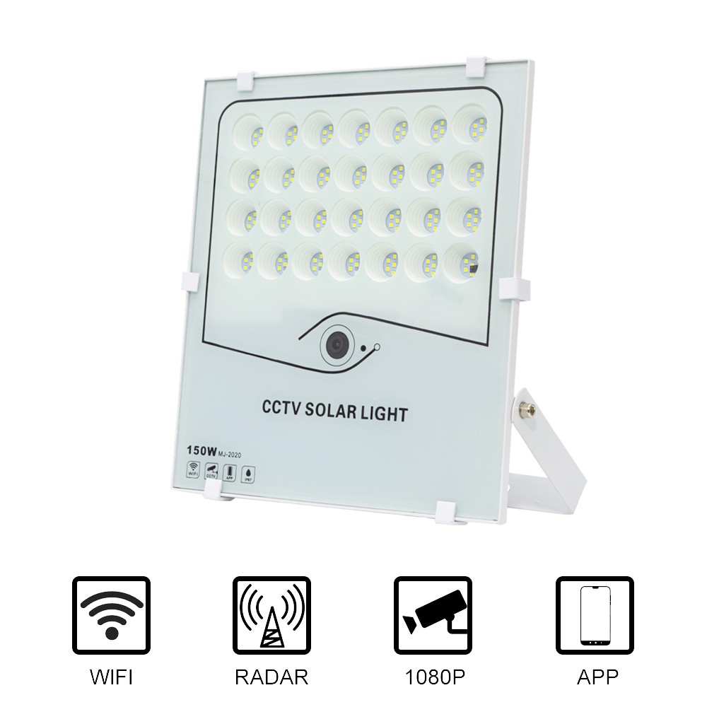 Faro LED 150W Luce Fredda Pannello Solare...