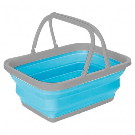 Bacinella Pieghevole Multiuso con Manici 605805 Contenitore Salvaspazio 9 litri