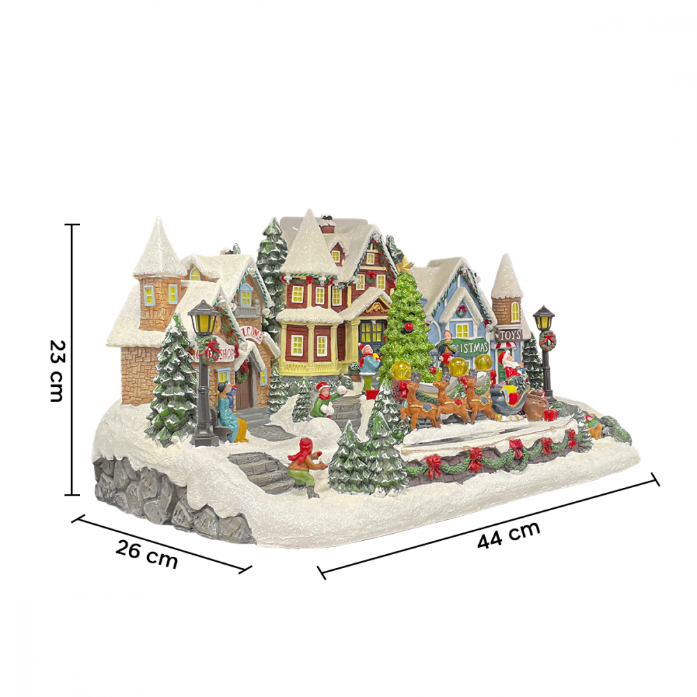 Villaggio Slitta Babbo Natale 367009 Addobbi...