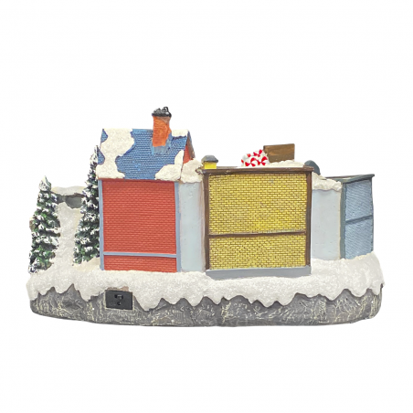 Villaggio Natalizio 361046 Natale con Luci Suoni e Movimento 41x30x22 cm