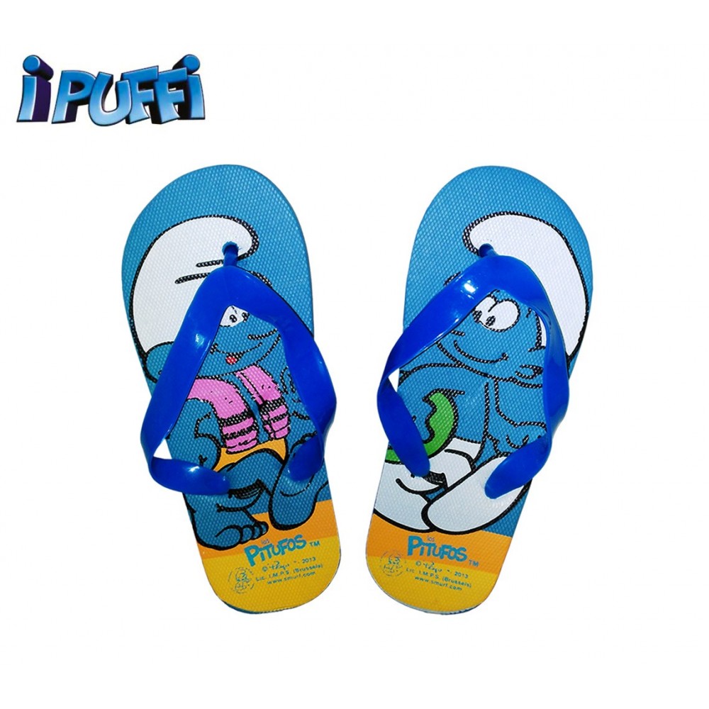 2301000547 Ciabatte infradito bimbo cartoon i Puffi sandali in gomma