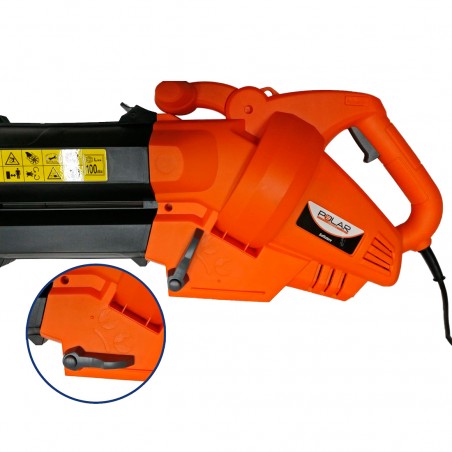 Soffiatore Elettrico ROYALWAVE Aspiratore Trituratore Foglie 2800W con Sacco